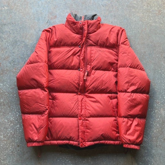 LL Bean Other - LL Bean Mens Red Orange Insulated Puffer Jacket Goose Down Winter Outdoor Size M